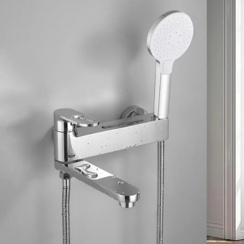 Смеситель для ванны Qtap Jay с поворотным изливом (c душевым гарнитуром) QTJAY260CRM45542 Chrome