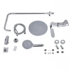 Душевая система универсальная Qtap Jay на три потребителя (с изливом) QTJAY111CRM45543 Chrome