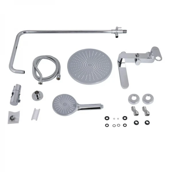 Душевая система универсальная Qtap Jay на три потребителя (с изливом) QTJAY111CRM45543 Chrome