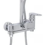 Душевая система универсальная Qtap Jay на три потребителя (с изливом) QTJAY111CRM45543 Chrome