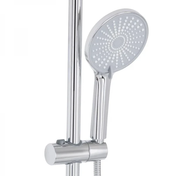 Душевая система универсальная Qtap Jay на три потребителя (с изливом) QTJAY111CRM45543 Chrome