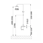 Душевая система для душа Qtap Jay QTJAY110CRM45544 Chrome