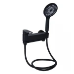 Смеситель для ванны Qtap Jay с поворотным изливом (c душевым гарнитуром) QTJAY260BLM45548 Black Matt