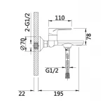 Смеситель для ванны Qtap Jay (c душевым гарнитуром) QTJAY259CRW45553 Chrome/White