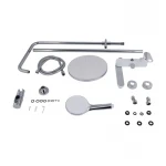 Душевая система универсальная Qtap Jay на три потребителя (с изливом) QTJAY111CRW45555 Chrome/White