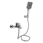 Смеситель для ванны Qtap Aries (c душевым гарнитуром) QTARI259CRM45559 Chrome