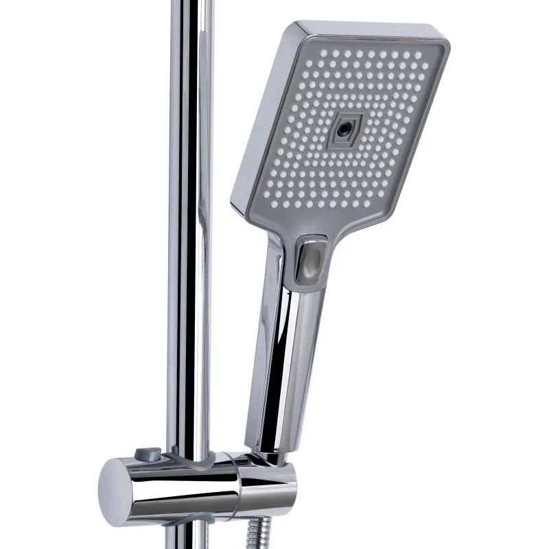 Душова система універсальна Qtap Aries на три споживача (з виливом) QTARI111CRM45560 Chrome