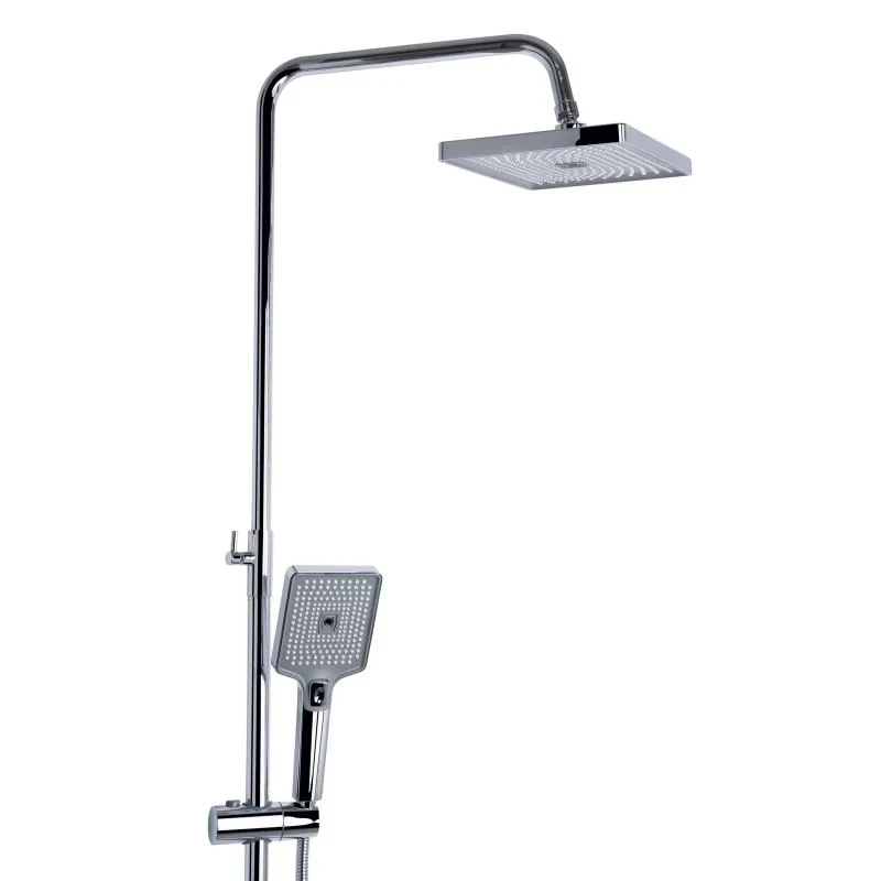 Душова система універсальна Qtap Aries на три споживача (з виливом) QTARI111CRM45560 Chrome