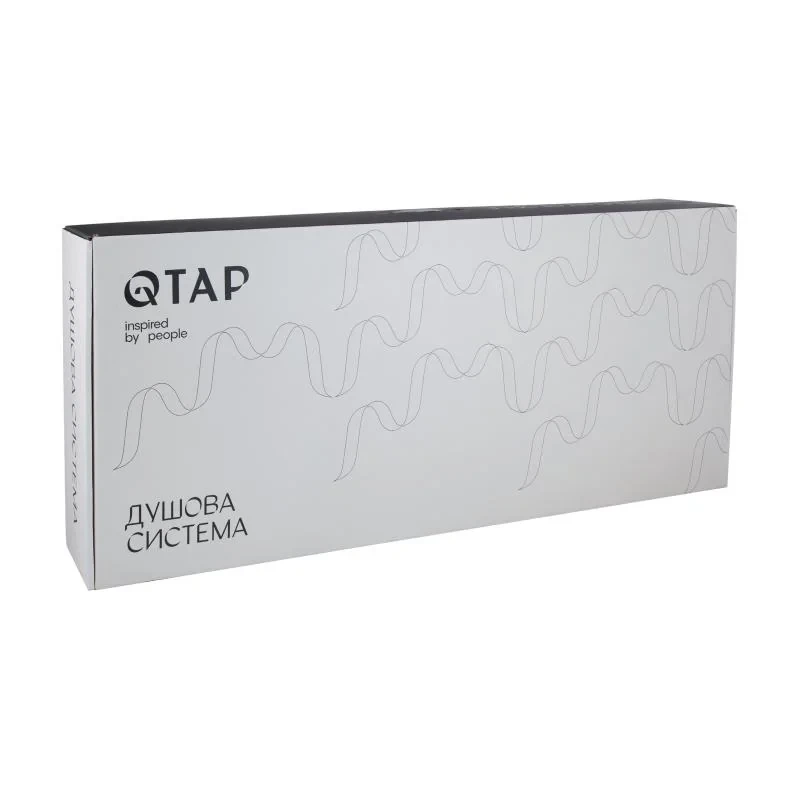 Душова система універсальна Qtap Aries на три споживача (з виливом) QTARI111CRM45560 Chrome