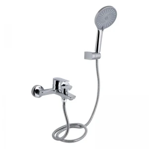 Смеситель для ванны Qtap Leo New (c душевым гарнитуром) QTLEO259CRM45563 Chrome