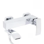 Змішувач для ванни Qtap Swan Cascada з поворотним виливом (з душовим гарнітуром) QTSWA260CRM45565 Chrome