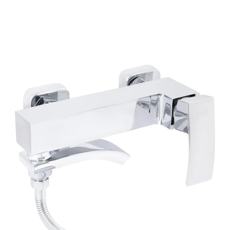 Змішувач для ванни Qtap Swan Cascada з поворотним виливом (з душовим гарнітуром) QTSWA260CRM45565 Chrome