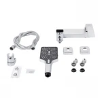 Змішувач для ванни Qtap Swan Cascada з поворотним виливом (з душовим гарнітуром) QTSWA260CRM45565 Chrome