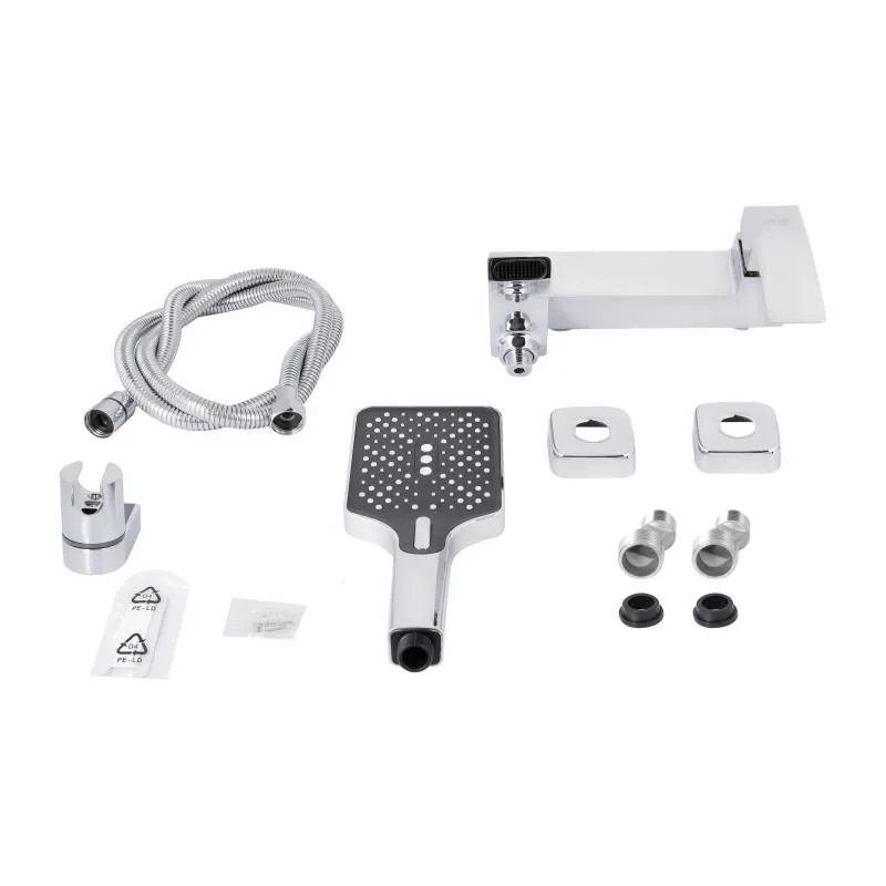 Змішувач для ванни Qtap Swan Cascada з поворотним виливом (з душовим гарнітуром) QTSWA260CRM45565 Chrome