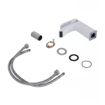 Смеситель для раковины Qtap Swan Cascada QTSWA270CRW45568 Chrome/White