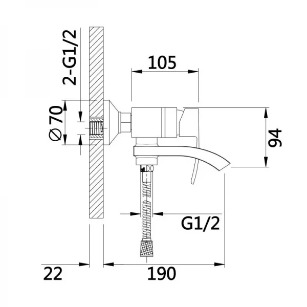 Смеситель для ванны Qtap Swan Cascada с поворотным изливом (c душевым гарнитуром) QTSWA260CRW45569 Chrome/White