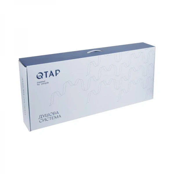 Душевая система универсальная Qtap Swan Cascada на три потребителя (с изливом) QTSWA111CRW45570 Chrome/White