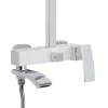 Душова система універсальна Qtap Swan Cascada на три споживача (з виливом) QTSWA111CRW45570 Chrome/White