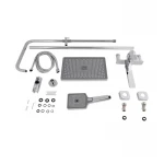 Душевая система универсальная Qtap Presto на три потребителя (с изливом) QTPRE111CRM45575 Chrome