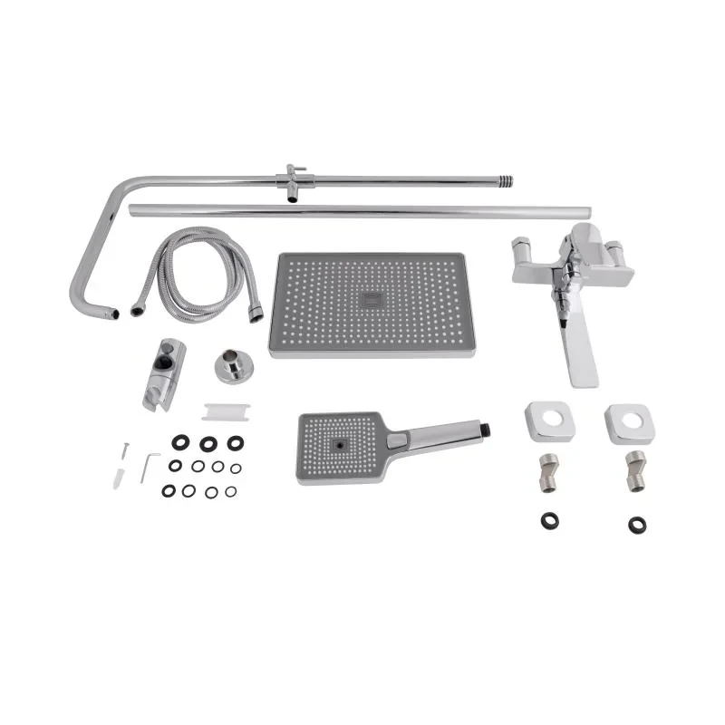 Душова система універсальна Qtap Presto на три споживача (з виливом) QTPRE111CRM45575 Chrome