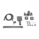 Змішувач для ванни Qtap Presto з довгим поворотним виливом (з душовим гарнітуром) QTPRE2601GRP45583 Graphite