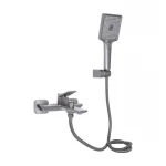 Змішувач для ванни Qtap Presto (з душовим гарнітуром) QTPRE259GRP45584 Graphite