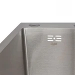 Мойка для кухни интегрированная Lidz Handmade H6350R крыло справа (LDH6350BRUR45587) Brushed Steel 3,0/1,0 мм