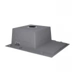 Мойка для кухни интегрированная Lidz Handmade H6350R крыло справа (LDH6350BRUR45587) Brushed Steel 3,0/1,0 мм