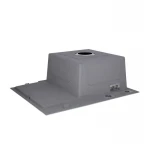 Мойка для кухни интегрированная Lidz Handmade H6350L крыло слева (LDH6350BRUL45588) Brushed Steel 3,0/1,0 мм