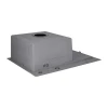Мойка для кухни интегрированная Lidz Handmade H6350BR крыло справа (LDH6350BRPVD45590) Brushed Black PVD 3,0/1,0 мм