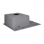 Мойка для кухни интегрированная Lidz Handmade H6350BR крыло справа (LDH6350BRPVD45590) Brushed Black PVD 3,0/1,0 мм