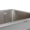 Мойка для кухни интегрированная Lidz Handmade H7849L крыло слева (LDH7849BRUL45592) Brushed Steel 3,0/1,0 мм