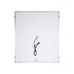 Дзеркало Qtap Mideya 700х800 з LED-підсвічуванням Touch, з антизапотіванням, з годинником, димером, рег. яскравості QT2078DCF7080W