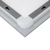 Дзеркало Qtap Mideya 700х800 з LED-підсвічуванням Touch, з антизапотіванням, з годинником, димером, рег. яскравості QT2078DCF7080W