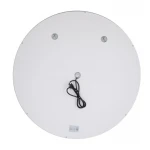 Дзеркало Qtap Mideya R800 з LED-підсвічуванням Touch, з антизапотіванням, з годинником, димером, рег. яскравості QT2078NCR8080W