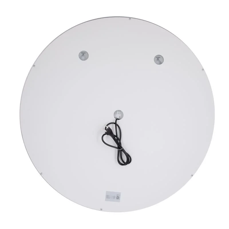 Дзеркало Qtap Mideya R800 з LED-підсвічуванням Touch, з антизапотіванням, з годинником, димером, рег. яскравості QT2078NCR8080W