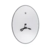 Дзеркало Qtap Mideya 500х700 з LED-підсвічуванням Touch, з антизапотіванням, з годинником, димером, рег. яскравості QT2078NCR5070W