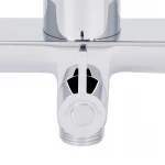 Змішувач для ванни Qtap Vlasta New з довгим поворотним виливом (з душовим гарнітуром) QTVLA260CRM45644 Chrome