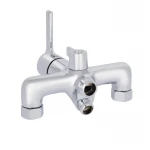 Смеситель для ванны Qtap Cardinal с длинным поворотным изливом (c душевым гарнитуром) QTCAR260CRM45657 Chrome