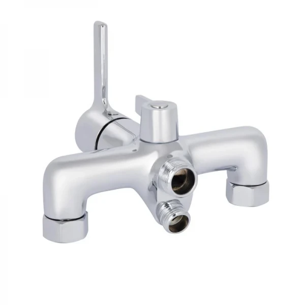 Смеситель для ванны Qtap Cardinal с длинным поворотным изливом (c душевым гарнитуром) QTCAR260CRM45657 Chrome