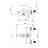 Смеситель для ванны Qtap Taurus (c душевым гарнитуром) QTTAU259BLM45662 Black Matt