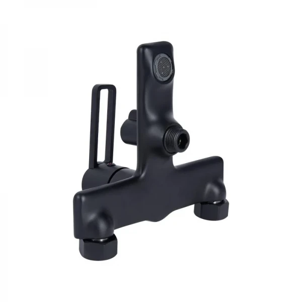 Смеситель для ванны Qtap Taurus (c душевым гарнитуром) QTTAU259BLM45662 Black Matt