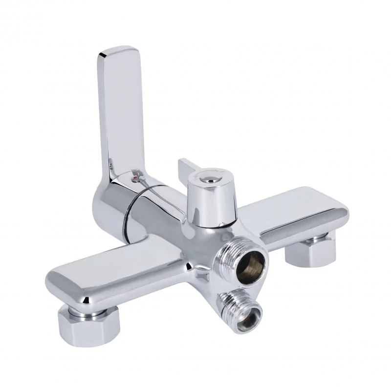 Смеситель для ванны Qtap Taurus с длинным поворотным изливом (c душевым гарнитуром) QTTAU260CRM45663 Chrome