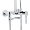 Душова система універсальна Qtap Taurus на три споживача (з виливом) QTTAU111CRM45665 Chrome