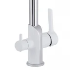 Смеситель для кухни Qtap Grand с подключением для питьевой воды QTGRA362CRW45668 Chrome/White