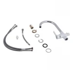 Смеситель для кухни Qtap Grand с подключением для питьевой воды QTGRA362CRW45668 Chrome/White