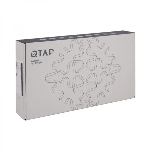 Смеситель для кухни Qtap Grand с подключением для питьевой воды QTGRA362CRW45668 Chrome/White