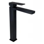 Смеситель для раковины Qtap Gemini высокий QTGEM269BLM45678 Black Matt