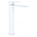 Смеситель для раковины Qtap Gemini высокий QTGEM269CRW45679 Chrome/White