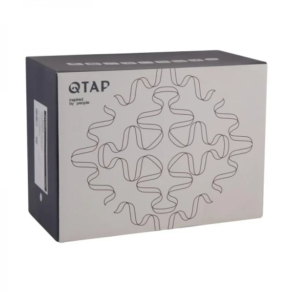 Смеситель для ванны Qtap Gemini (c душевым гарнитуром) QTGEM259CRW45683 Chrome/White